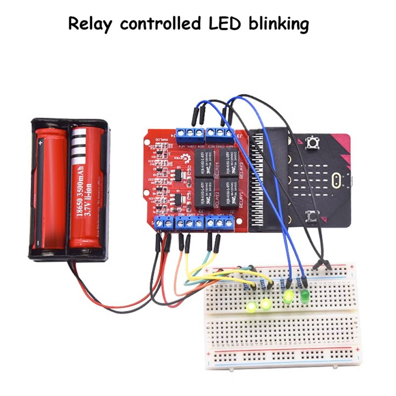 SCLS Microbit 4 Channel Relay  - Kids Education Channel review and price